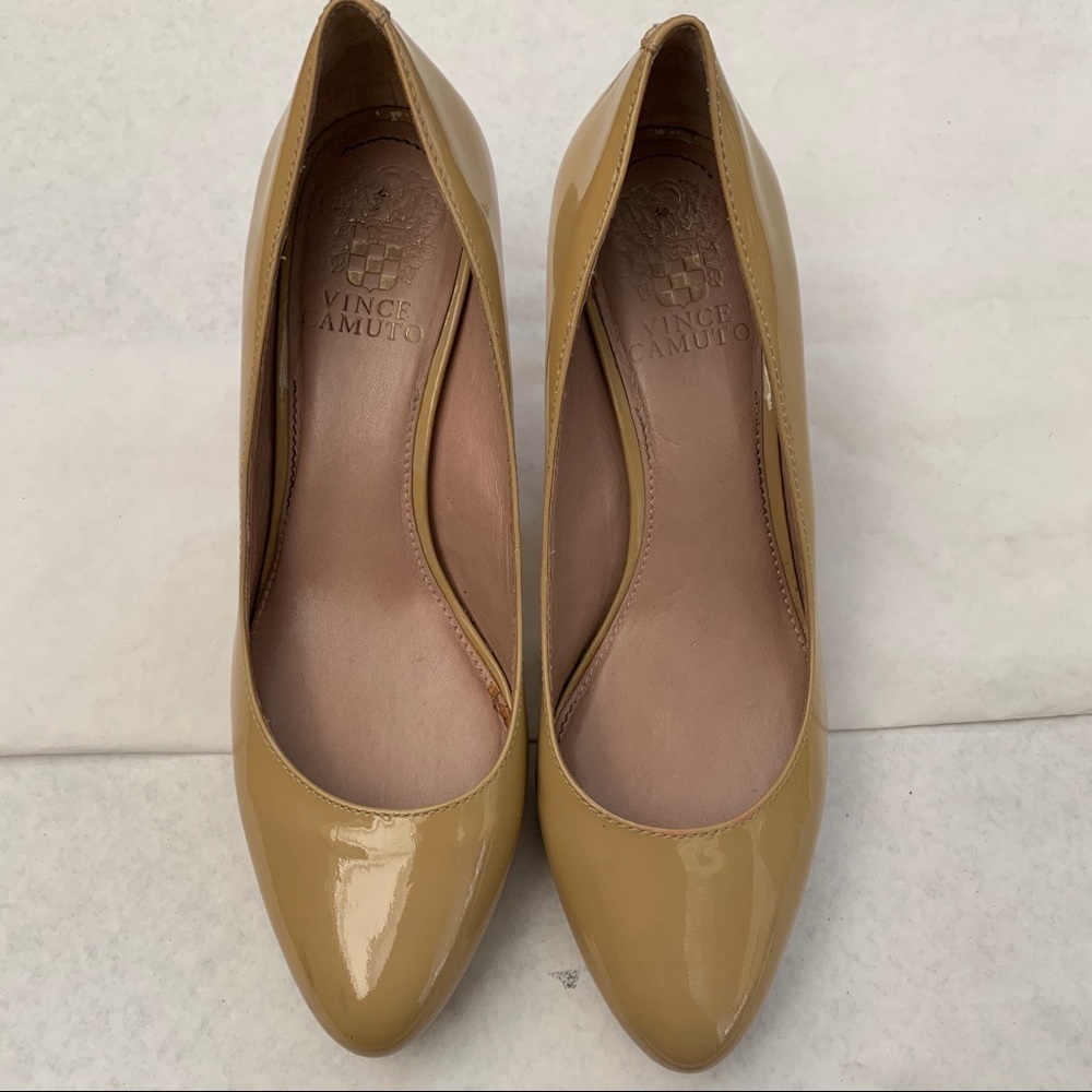 Vince Camuto Tan Heels Beige Flirty Nude W 7 - Picture 4 of 10